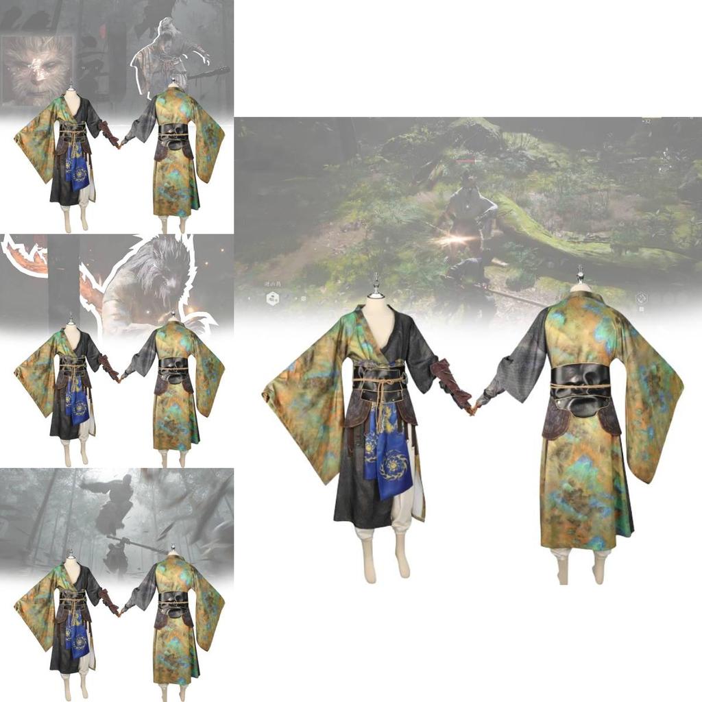 Elegant Black Myth Wukong Cosplay Attire Vintage Inspired Costume For Performances