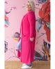 Azura Exchange Strawberry Pink Plus Size Side Split Pockets Duster Cardigan