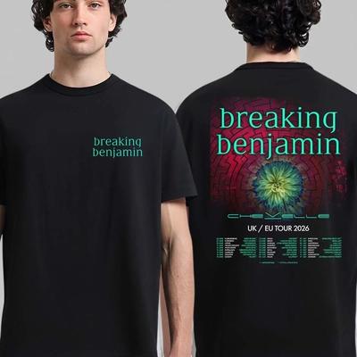 Breaking Benjamin Tour UK e Europa 2026 Date Programma Maglietta A Due Lati S-5XL