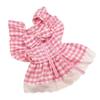 British Style Plaid Lace Dog Skirt Sweet Puppy Fairy Skirt Pet Costume  for Small and Medium Pet