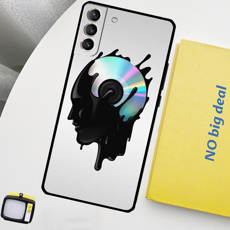 Vinyl DJ Record Art Funda For Samsung Galaxy S22 Ultra S23 FE S9 S10 Note 10 Plus Note 20 Ultra S20 S21 FE Case