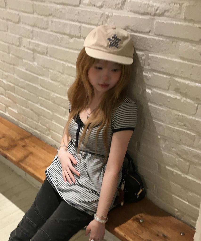 Kiibi Star Symbol Patch Cap Oatmeal