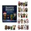 Haunted Holidays Advent Calendar 24-Day Countdown Box Multifunctional Festive Car Decoration for Christmas Fun