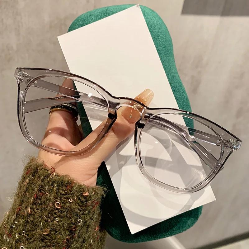 Retro Blue Light Blocking Glasses Unisex Anti Eyestrain Optical Eyewear Transparent Lens for Computer Work Protect Eyes