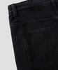 AGOD Vintage Side-Tuck Wide Denim Pants [All Black]
