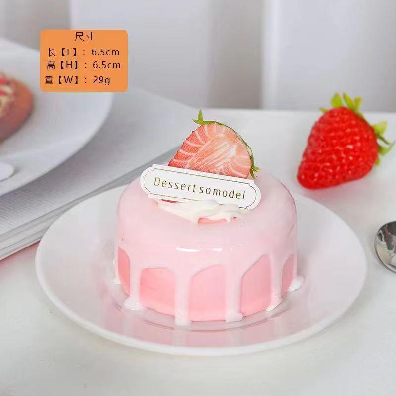 1PC Artificial Fruit Cake Cookies Fake Food Decoration Photography Pro Food Simulation Cake Model Tea Table Decoration