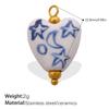 Hexagonal Flower Ceramic Beads for DIY Bracelet & Necklace Jewelry Making