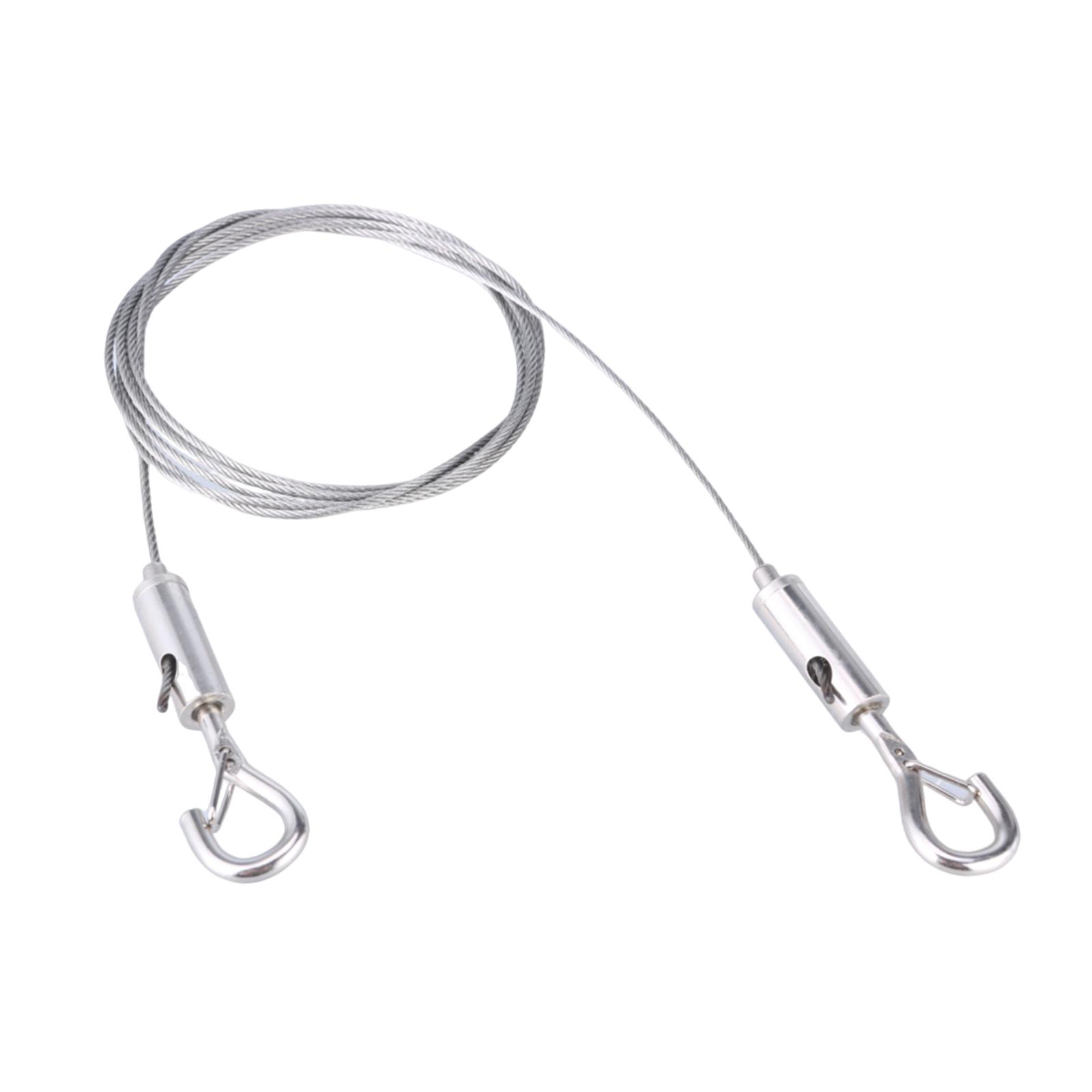 

Регулируемая система тросов из нержавеющей стали, простая в установке подвеска из проволочного троса для надежной фиксации белья и подвешивания картин 15M