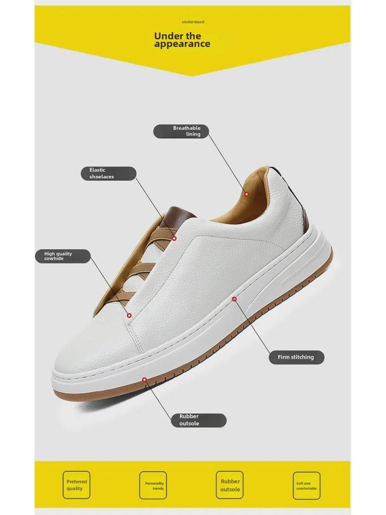 Scarpe da Uomo in Pelle Senza Lacci - Tendenza Autunno 2024: Suola Morbida, Vera Pelle, Stile Casual e Business