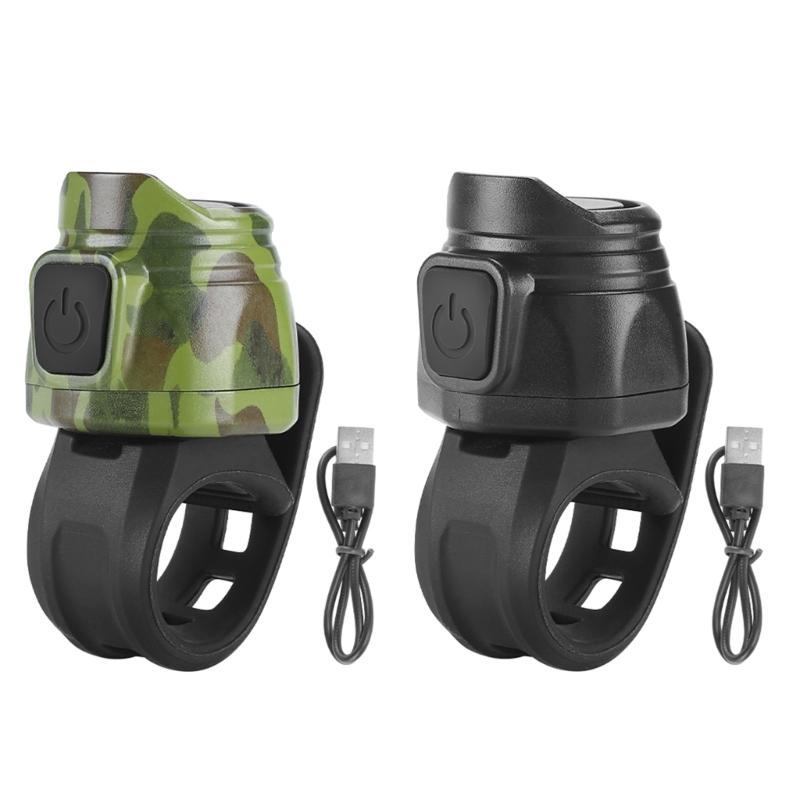 USB dobíjecí elektrický klakson na MTB kolo 80dB Elektronické zvonky na jízdní kolo 6 zvukových režimů Zvonky na kolo pro děti i dospělé