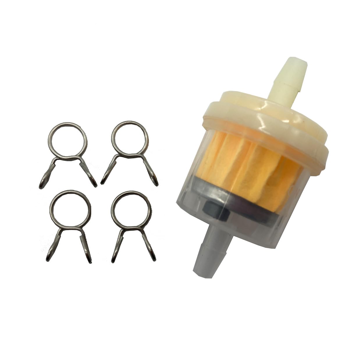 

J-base Motorcycle Gasoline Filter Maintenance Fuel Filter 1pc Hose Band 4pcs (Filter Band)