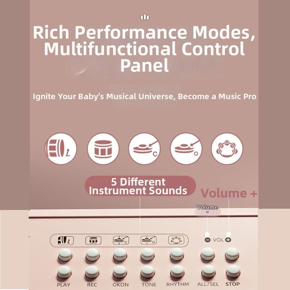 Multifunctional Musical Toy with Microphone Electronic Piano Kids Piano Keyboard  Early Learning