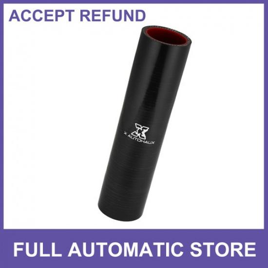 ONE 40mm 157 ID Car Straight Silicone Hose Coupler Intercooler Tube Black Red