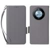 For Honor X9c Smart 5G/X60 5G Case with Wrist Strap Litchi Texture PU Leather Wallet Phone Cover