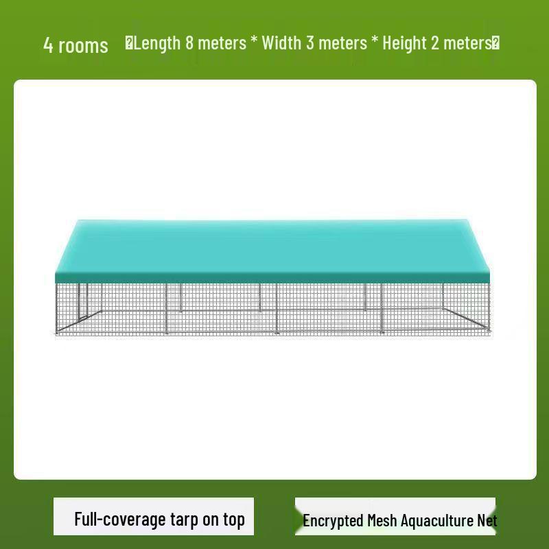Extra Large Rainproof Outdoor Chicken Coop & Poultry Cage for Rabbits, Peacocks, and Pigeons