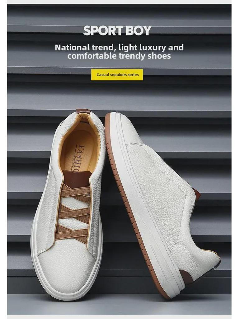 Scarpe da Uomo in Pelle Senza Lacci - Tendenza Autunno 2024: Suola Morbida, Vera Pelle, Stile Casual e Business