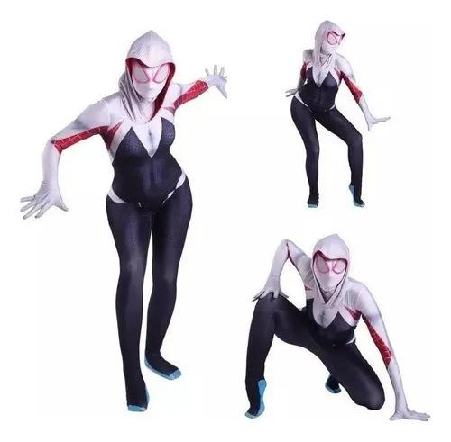Halloween Gwen Žena Spider-Man Paralelní Vesmír Kostým Body Děti Dospělí Kostým Hrdiny