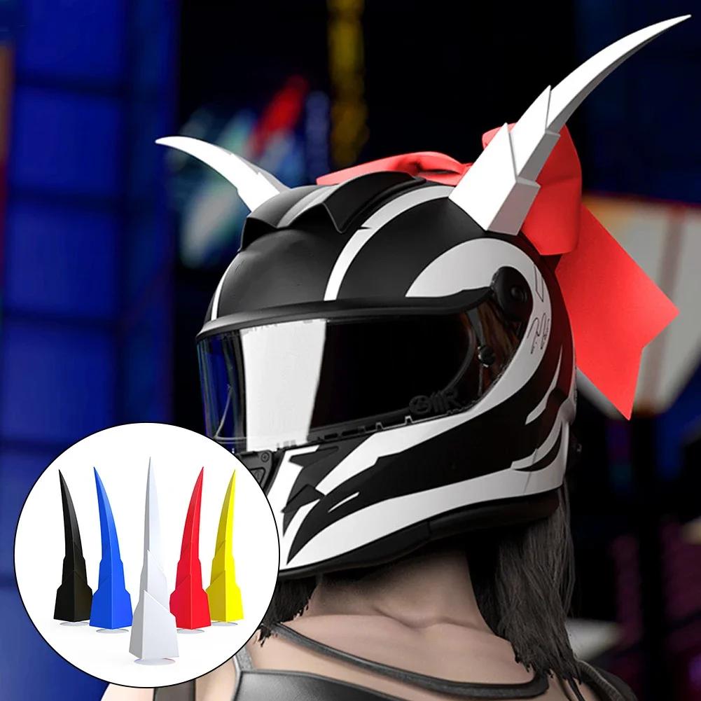 2PCS Motorcycle Helmet Devil Horns Long Bull Horn Decoration Motocross Full Face Off Road Helmet Decoration Moto Car Accessories