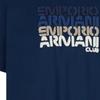 Emporio Armani Ss22 Solid Color Letter Logo Crew Neck Casual Fitted Short Sleeve T-Shirt Men Tops Navy-Blue 3L1TCB-1JUVZ-0947