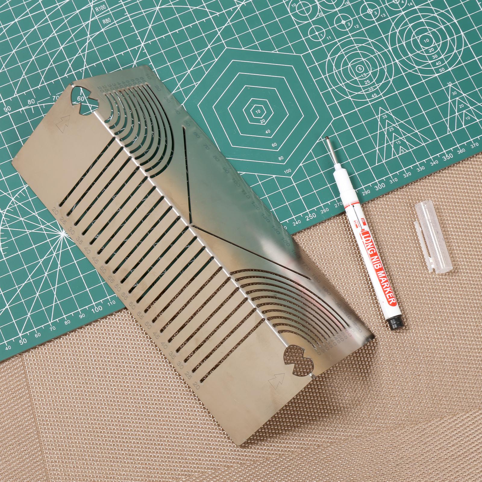 

Stainless Steel Angle Arc Marking Tool Efficient High Precision Bend Pipe Marking Tool Easy to Use Multifunctional Square Pipe