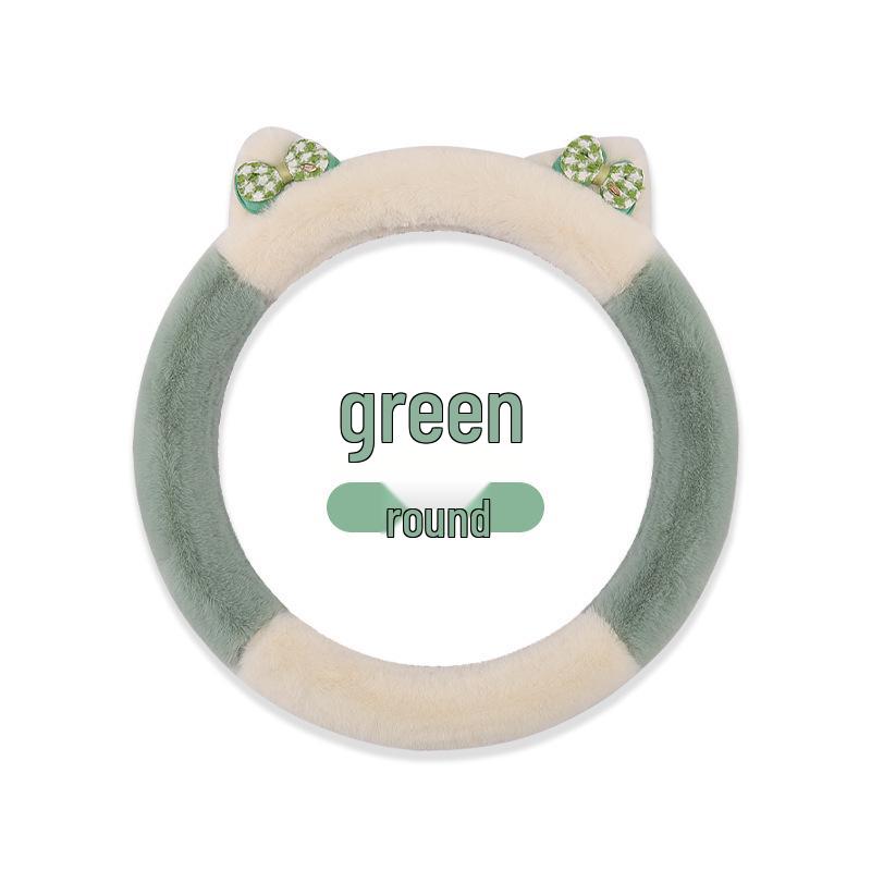 2023 Elegant Knot Kitten Plush Steering Wheel Cover
