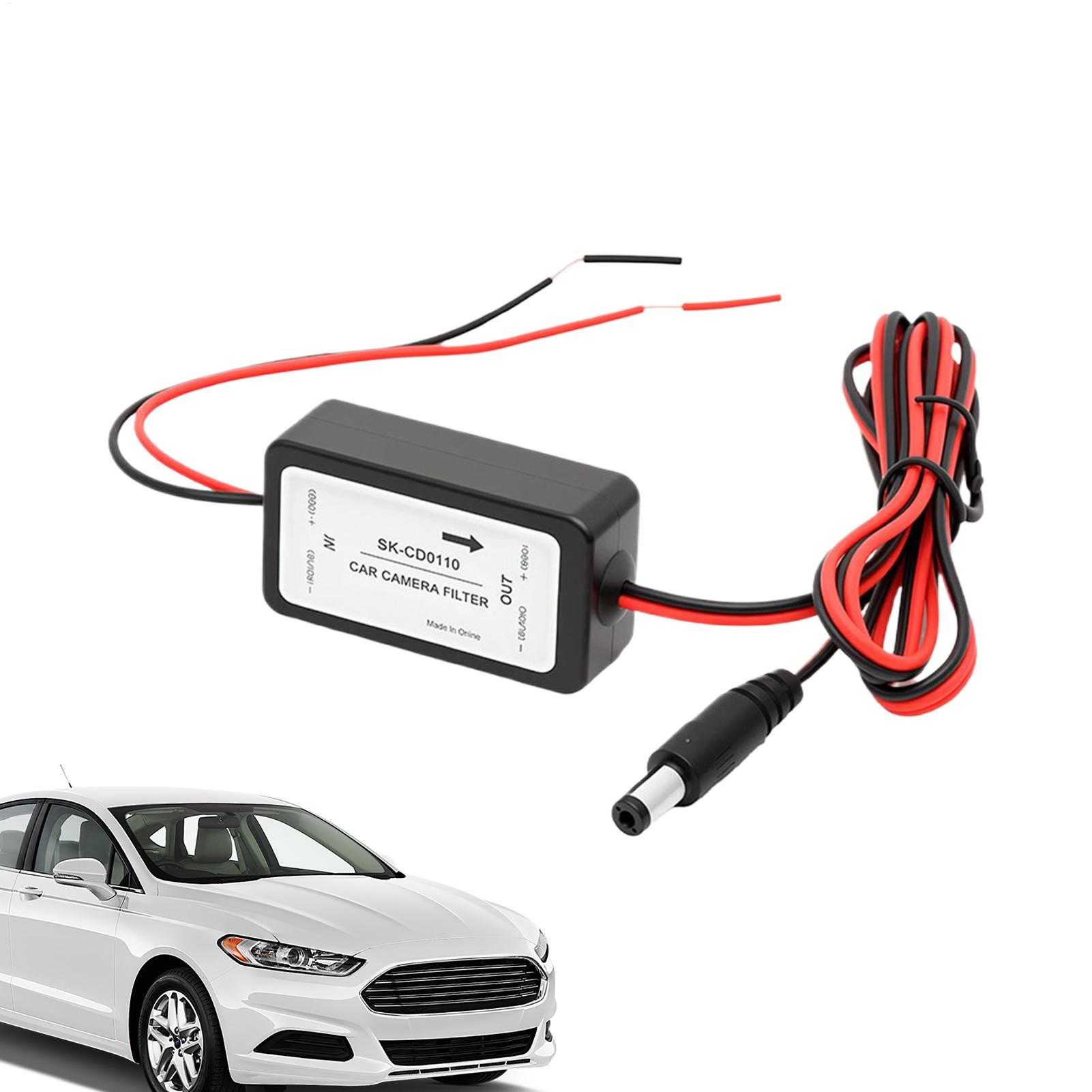 1 шт. DC 12V Питание Автомобильная Камера Заднего Вида Реле Питания Конденсатор Выпрямитель Автомобильный Фильтр Камеры Автомобиля Реле Конденсатор Фильтр Разъем CHINA