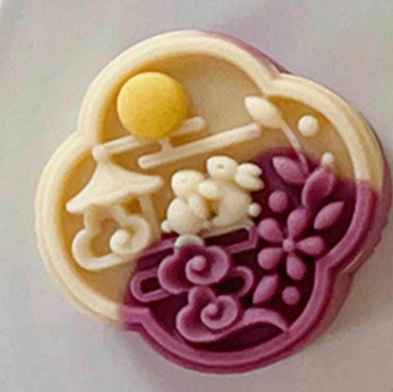 Unique Mooncake Mold Hand Pressure Molds Rabbit Shape Bean Cake Molds Baking Accessories Suitable for Special Occasion