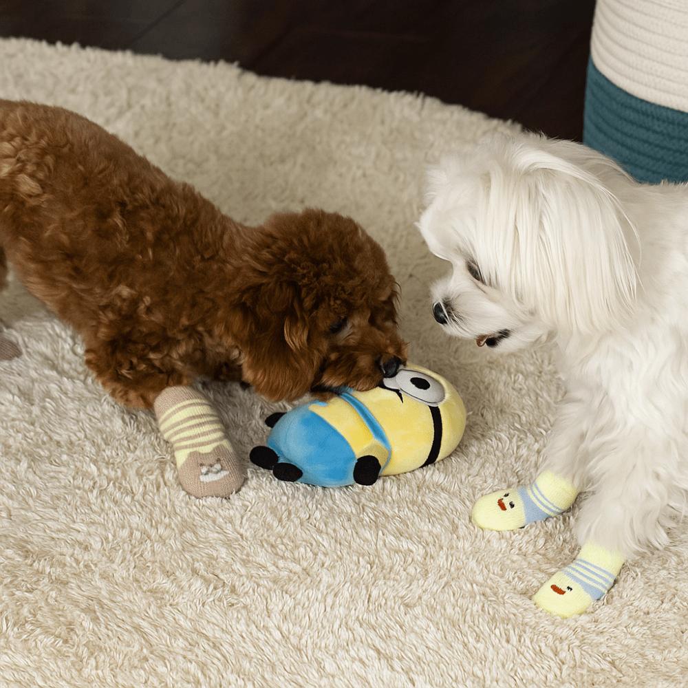 A Pair Non-Slip Dog Booties Cotton Pet Supplies New Pet Socks  Cold Weather