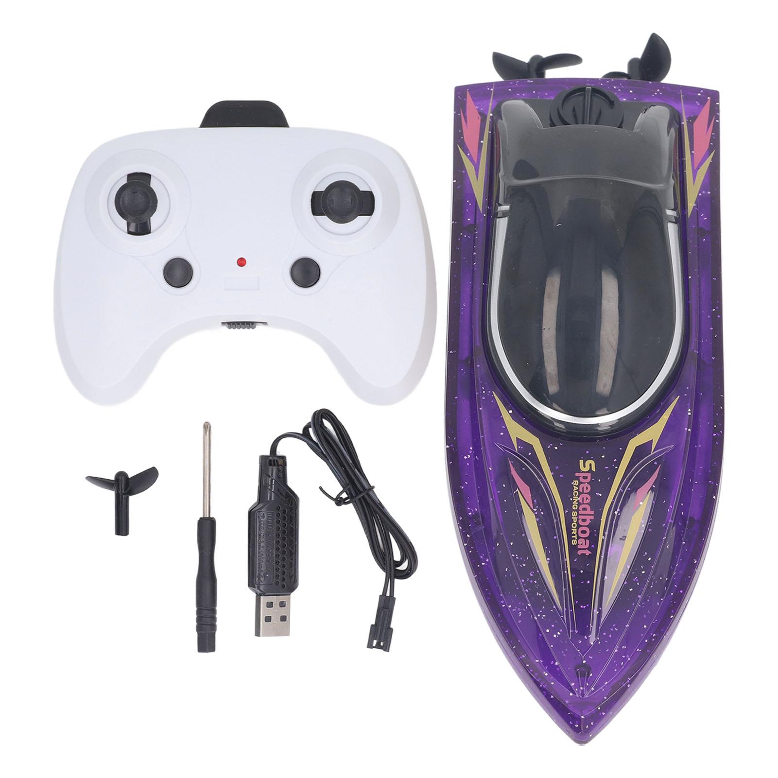 

Гоночные лодки с дистанционным управлением, электрические, водонепроницаемые, с автоматическим сбросом, высокоскоростные, ослепительные фиолетовый