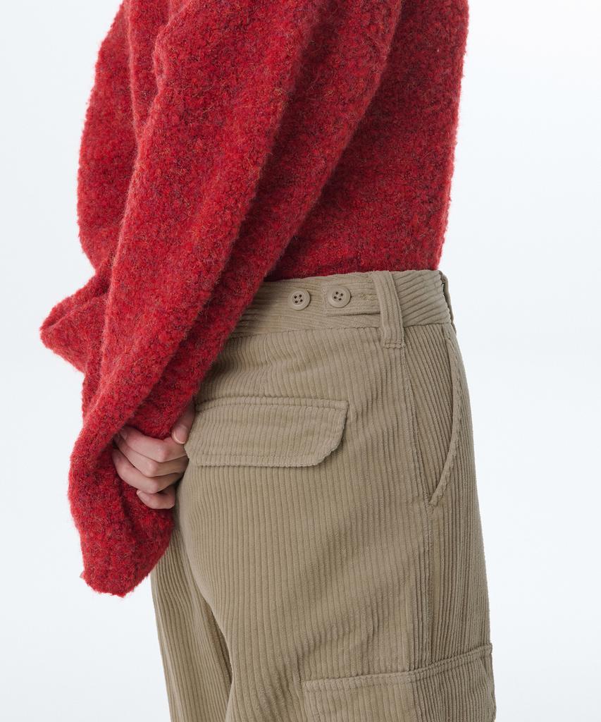 MUSINSA STANDARD WOMAN Women'S Corduroy Wide Cargo Pants [Beige]