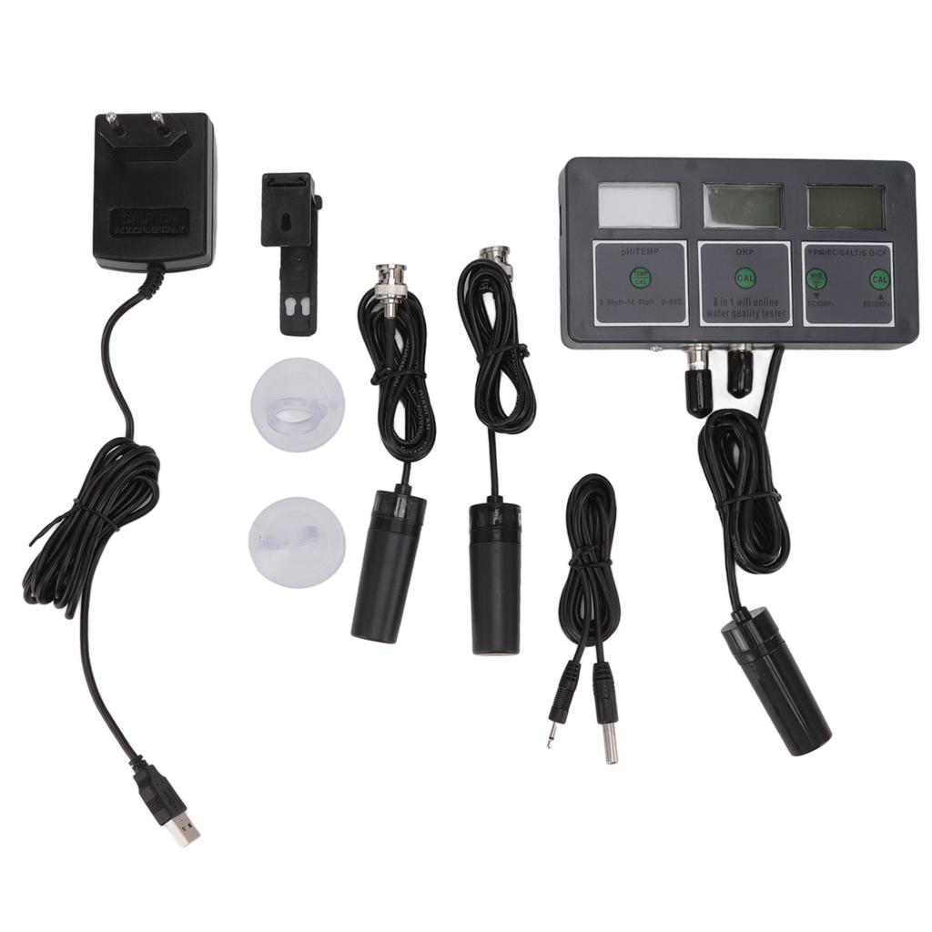 Water Quality Tester 8 In 1 Online Monitoring PH Detector Hydroponic Culturewith Monitoring