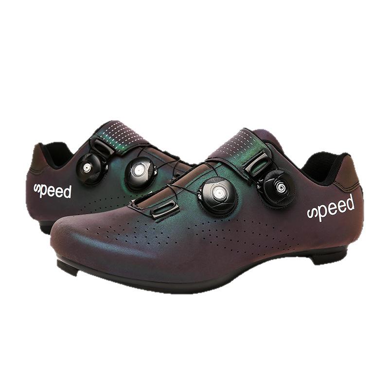 New Unlocked Cycling Shoes Mountain Bike Road Bike Lock Shoes Bicycle Shoes Hard-soled Cycling Shoes Men and Women the Same Style