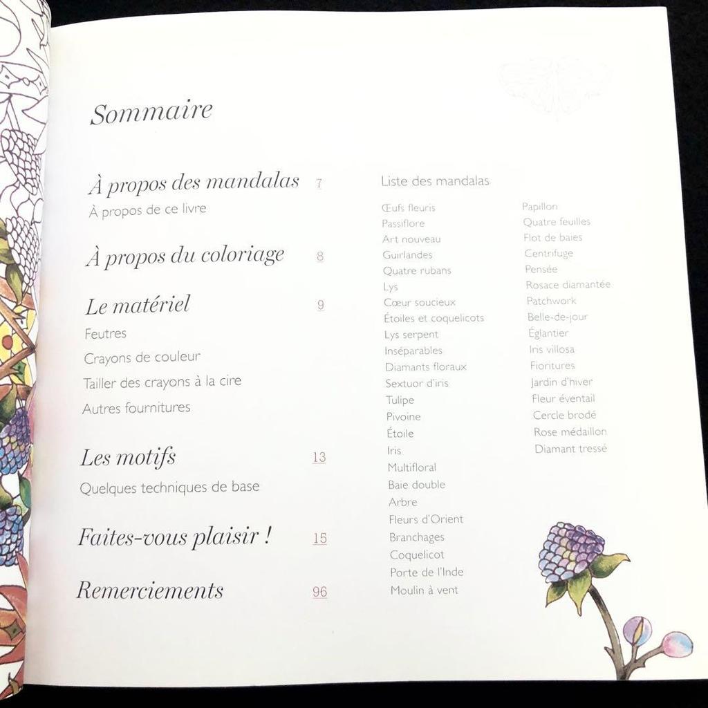 [USED] Flower Mandala Design Coloring Book "mandalas Fleuris
