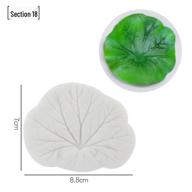 Blütenblatt Silikon Fondant Form Set - Lebensmittelqualität für Baum- und Blumenprägung.