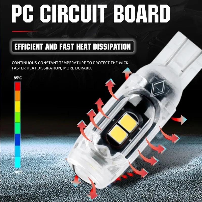 T10 LED Strobe Light 3030 5SMD 5W5 Flashing Lamp for Motorcycle Car License Plate Infinite Decoding Clearance Light