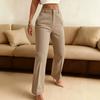 Pantaloni Eleganti da Donna a Vita Alta Gamba Dritta per Completo da Ufficio