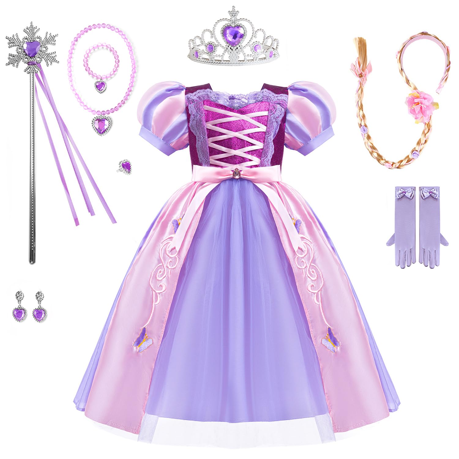 

Новое платье Косплей для детей Платье Дисней Платье принцессы Косплей костюм Детский костюм Преображение Маскарадный костюм Рождество Хэллоуин День рождения Подарок