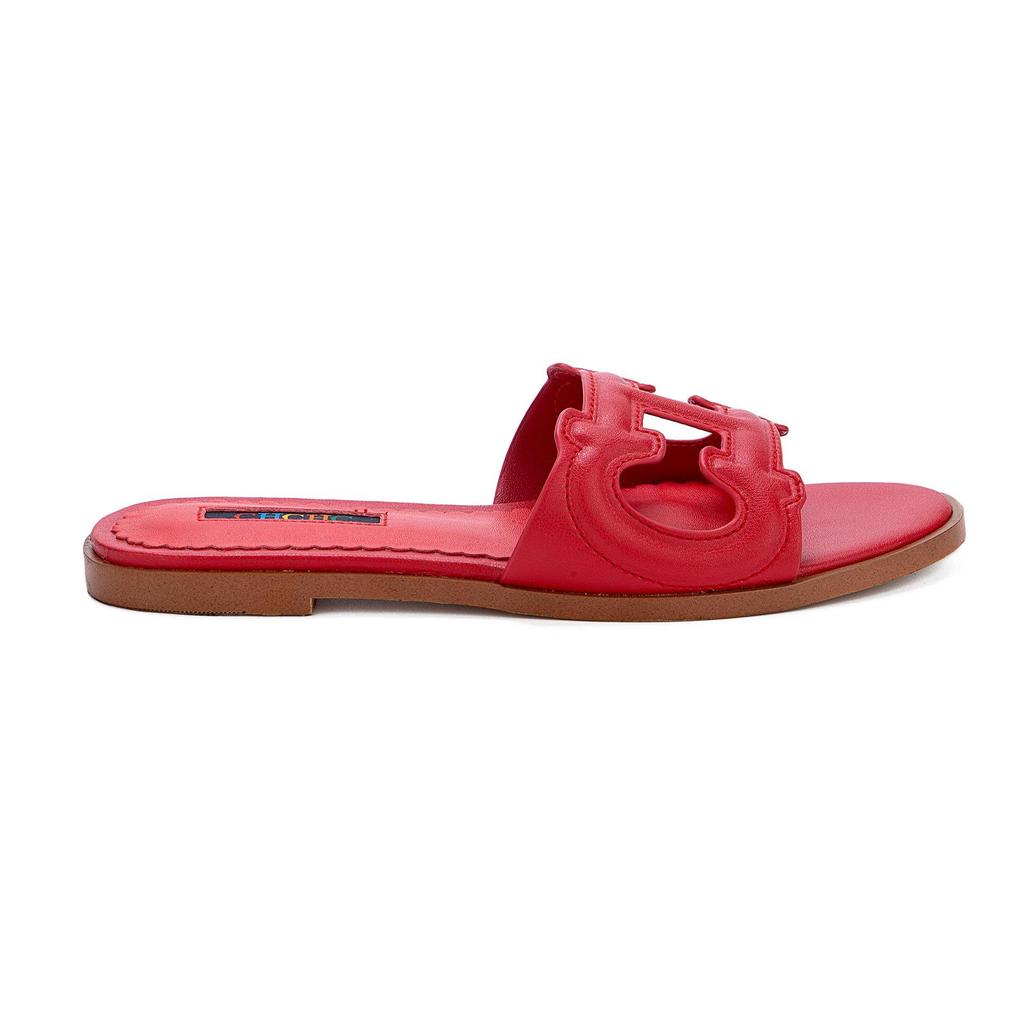 Leichte Glänzende Flache Sommersandalen für Damen