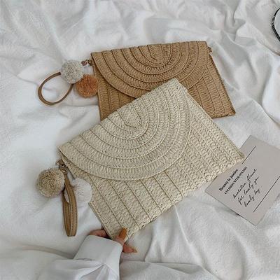 Vintage Handmade Crossbody Bag Straw Bags Designer Beach Bag Girls Bag Small Bohemian Straw Bag