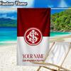 Custom Name Sc Internacional Crest Beach Towel, Quick-Dry & Lightweight, Beach Blanket, Perfect for Beach, Pool, Yoga, Or Camping, Gifts