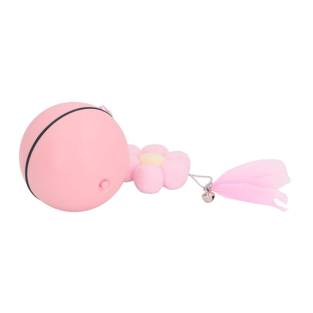 Interactive Cat Toy Ball One Touch Start Noise Reduction Automatic Rolling Cat Ball for Pet Exercise