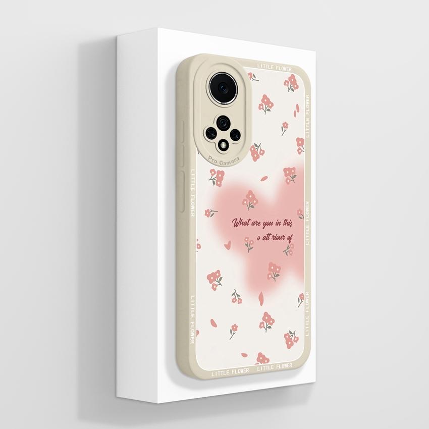 For Huawei Nova 9 10 11 Pro Y60 Y72 Phone Casing Pretty Watercolor Flowers Patterns Liquid Silicone Anti Drop Premium Protection Cover For Huawei Case