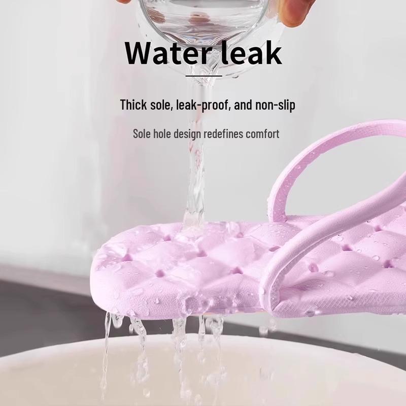 Women's Non-slip Travel Folding Slippers - Lightweight & Detachable for Bathroom or Shower Use