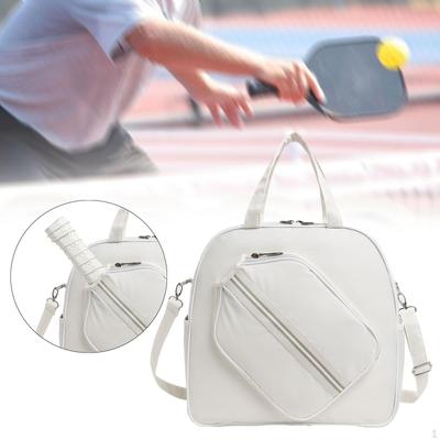 Pickleball Racket Bag Crossbody Players with Zipper Equipment Gym Outdoor Sports Handbag Adults