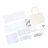 77PCS Sublimation Blank Set Heat Transfer Print Keychain Blanks for Makeup Bag Pillow Cover Mouse Pa