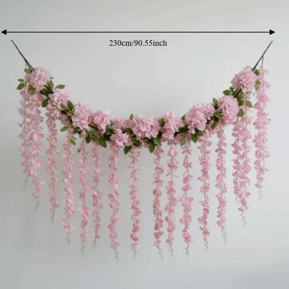 Hanging Garland Simulated Wisteria Flower Floral Plants Fake Flower Strings  Proposal