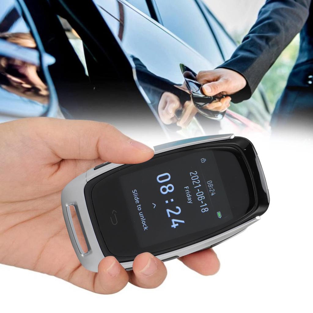2.0 Inch LCD Screen Smart Key Keyless Entry Remote Control Car Key Replacement Accessory for Start Stop Engine Button