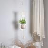 1/2Pcs Handmade Macrame Plant Hanging Rope Flower Pot Planter Hanger Wall Decor Courtyard Garden Plant Hanging Basket Rope