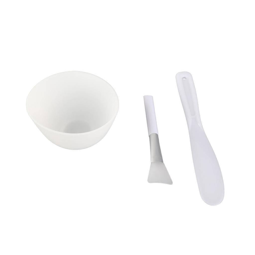 3pcs DIY Mask Tool Set Silicone Mask Bowl Mask Brush Spatula Set DIY Mask Mixing Tool Sets