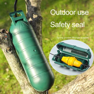 Outdoor Waterproof Junction Box Heavy Duty Rain-proof Hanging Electrical Box Single Socket Connector Extension Cable Protector Enclosure